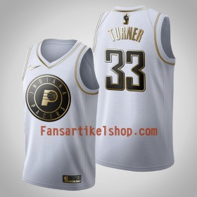 NBA Indiana Pacers Trikot Myles Turner 33 Nike 2019-2020 Weiß Golden Edition Swingman - Herren